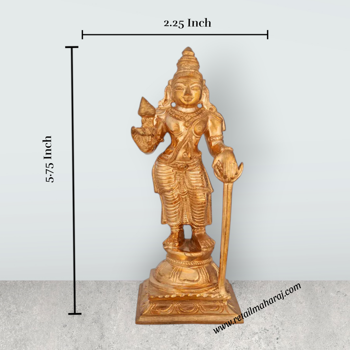 Naalvar Set- 5.75 x 2.25 Inches | Panchaloha Idol/ Appar/ Sundarar/ Sambandar/ Manikavasagar/ Nalvar Idols for Pooja - Retail Maharaj