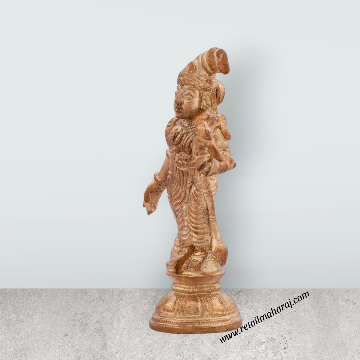 Andal Idol - 2.5 x 1.5 Inches | Panchaloha Idol/ Andal Vigraham for Pooja - Retail Maharaj