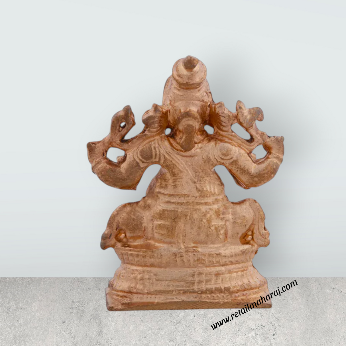 Ganesh Murti - 1.5 x 1.25 Inches | Panchaloha Idol/ Vinayaka Idol for Pooja / 56 Gms Approx - Retail Maharaj