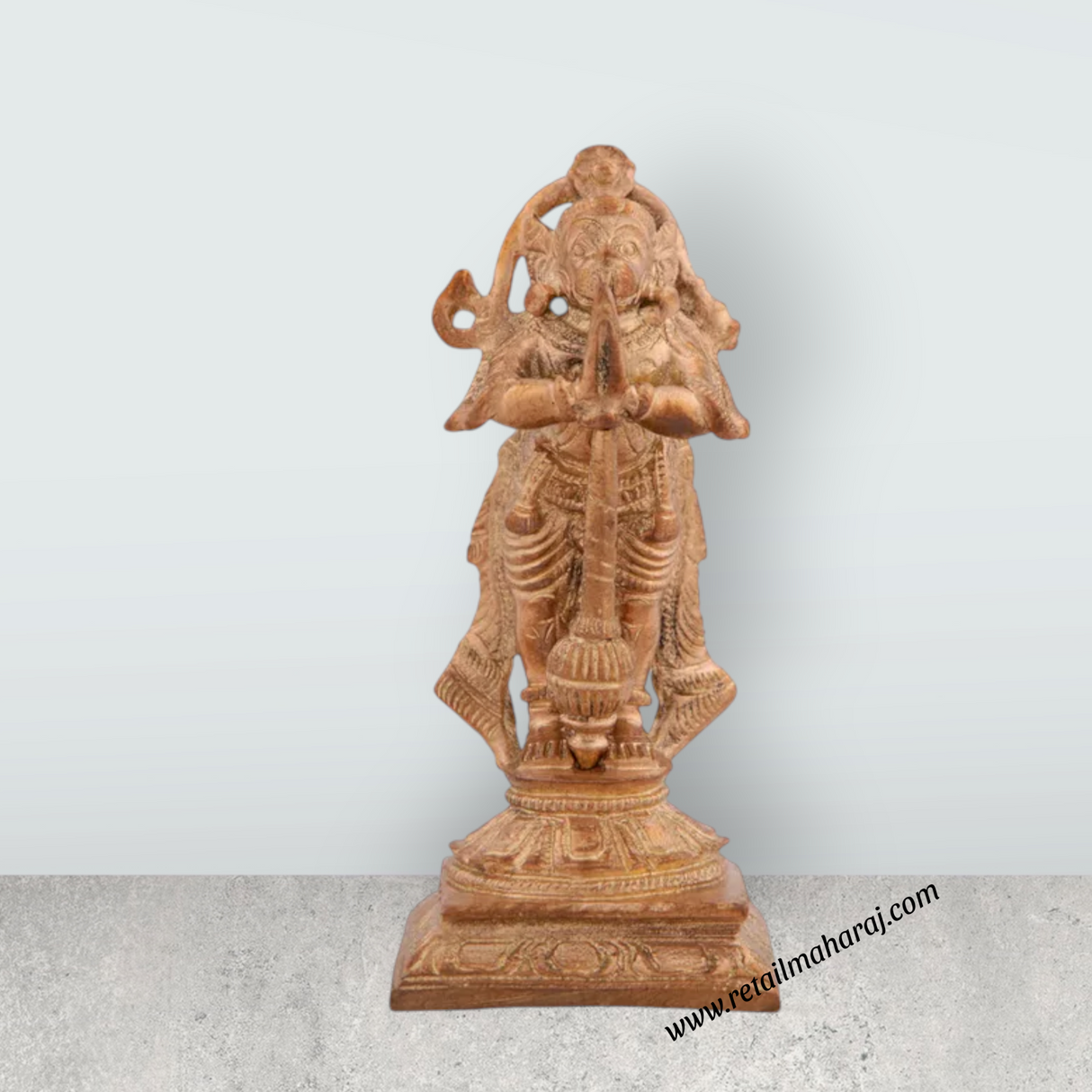 Hanuman Statue - 3 x 1.5 Inches | Panchaloha Idol/ Anjaneya Statue for Pooja/ 170 Gms Approx - Retail Maharaj