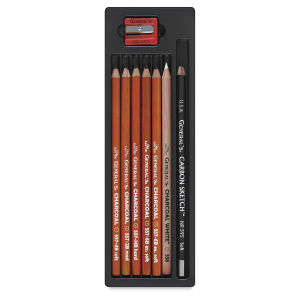 General’s Charcoal Pencil Set – Set of 8 - Retail Maharaj