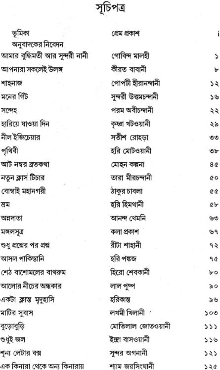 Samakalin Sindhi Galpasangraha: 1980–2005 (Bengali Version)