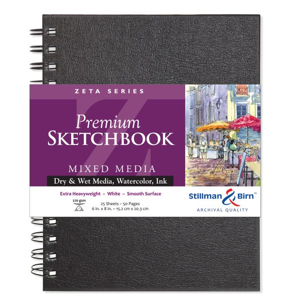 Stillman Birn Zeta Series Extra Heavyweight Smooth Paper Sketchbook Open Stock - Retail Maharaj