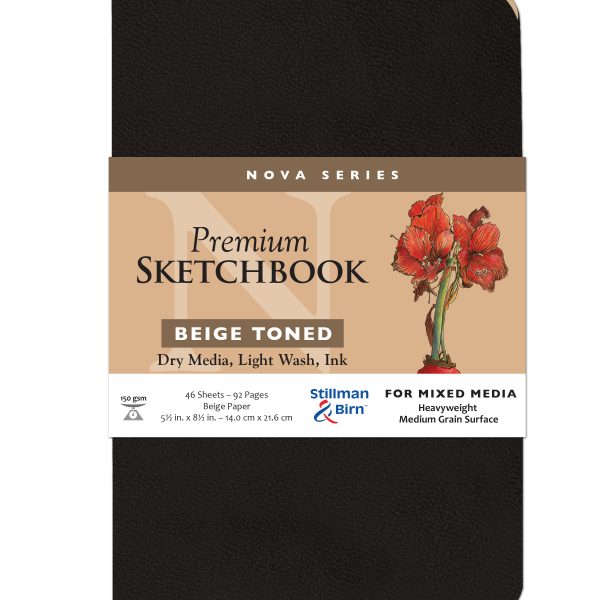 Stillman and Birn Nova Series Beige Sketchbook for Dry Media Ink and Light Wash - Retail Maharaj