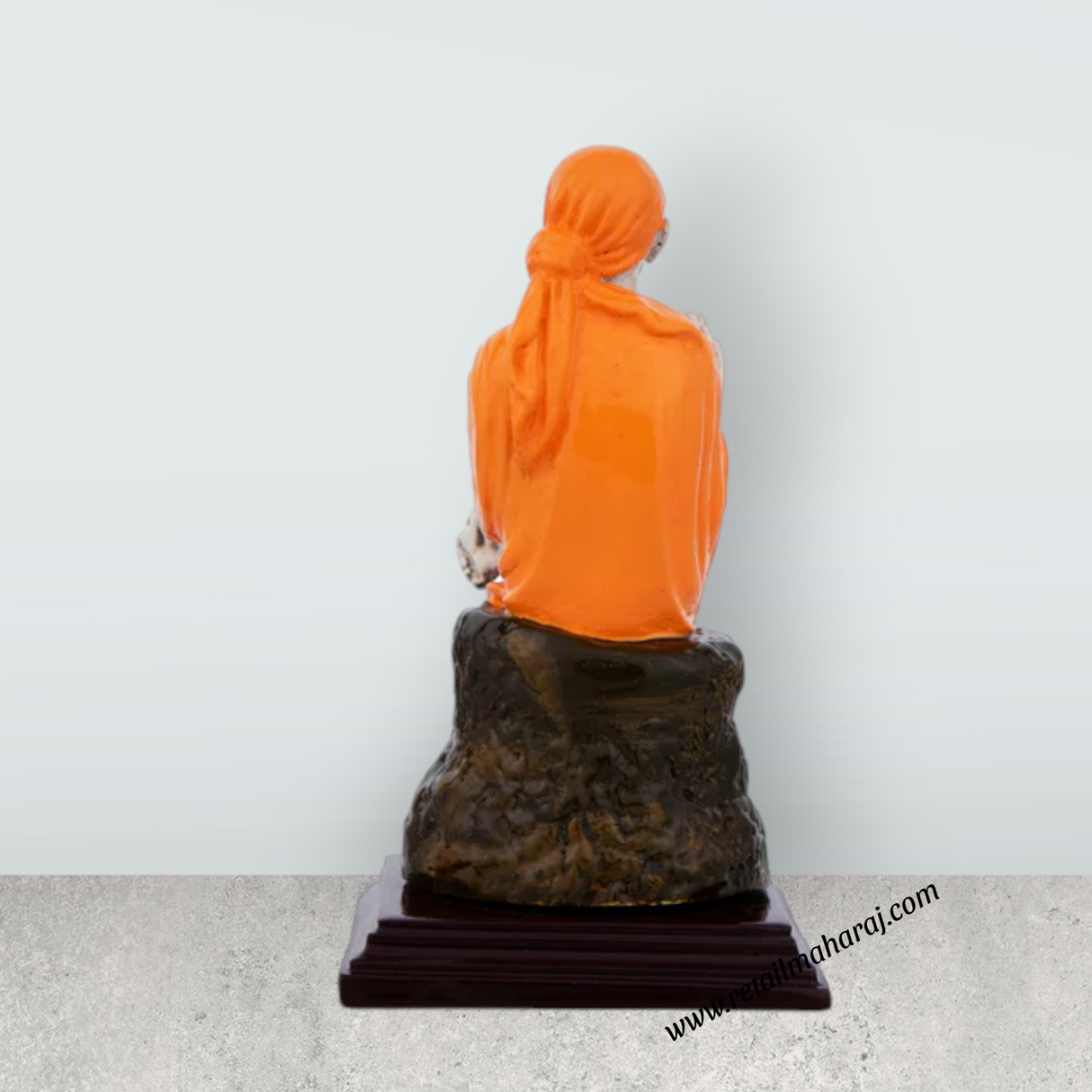 Shirdi Saibaba - 5 Inches | Sai Baba Murti/ Marble Dust Saibaba Statue/ Sai Baba Idol for Home - Retail Maharaj