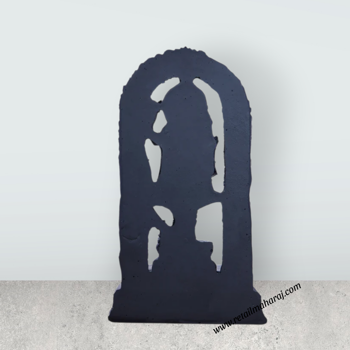 Ayodhya Rama Idol - 8.5 x 4.5 Inches | Poly Resin Statue/ Black Ayodhya Ramar Statue for Pooja