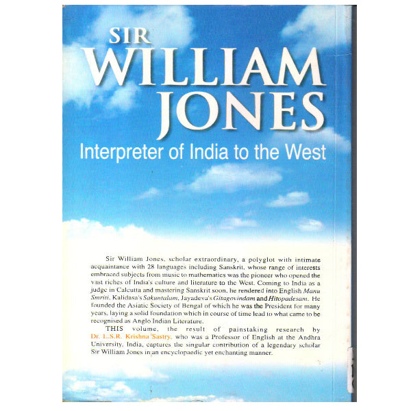 Sir William Jones: Interpreter of India to the West - Retail Maharaj
