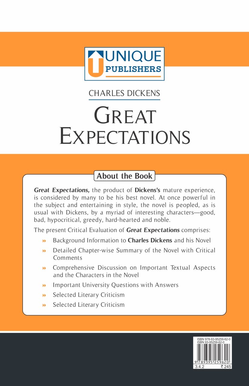 Great Expectations A Critical Evaluation for B.A. Hons. & M.A. English - Retail Maharaj