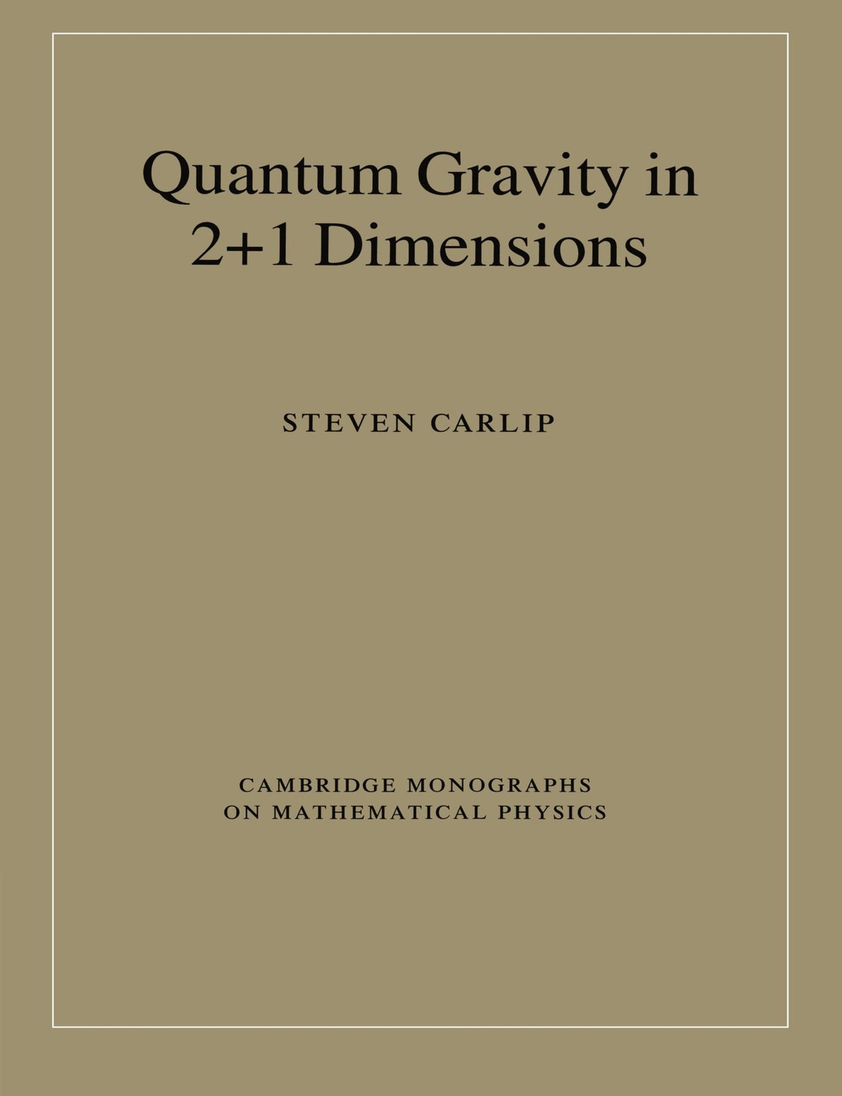 Quantum Gravity in 2+1 Dimension - Retail Maharaj