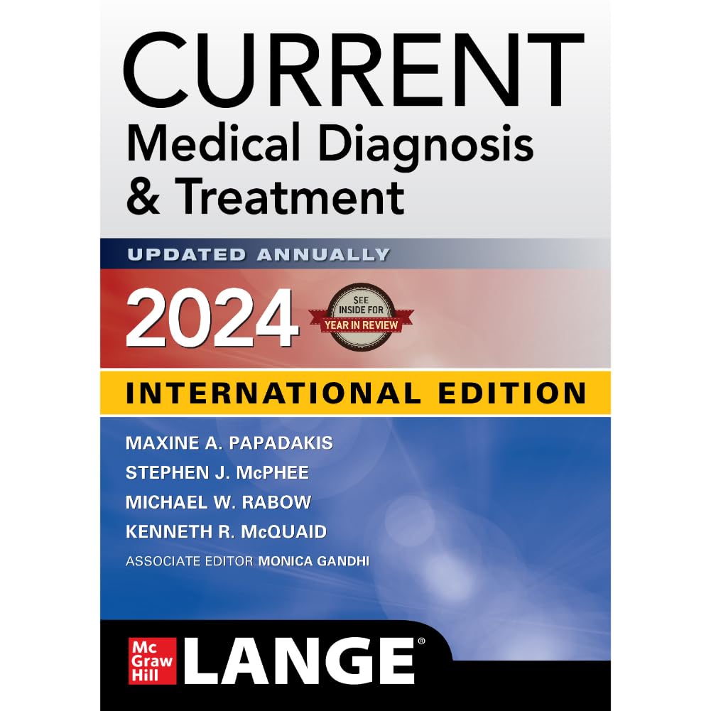 CURRENT MEDICAL DIAGNOSIS & TREATMENT 2024 (IE) - Retail Maharaj