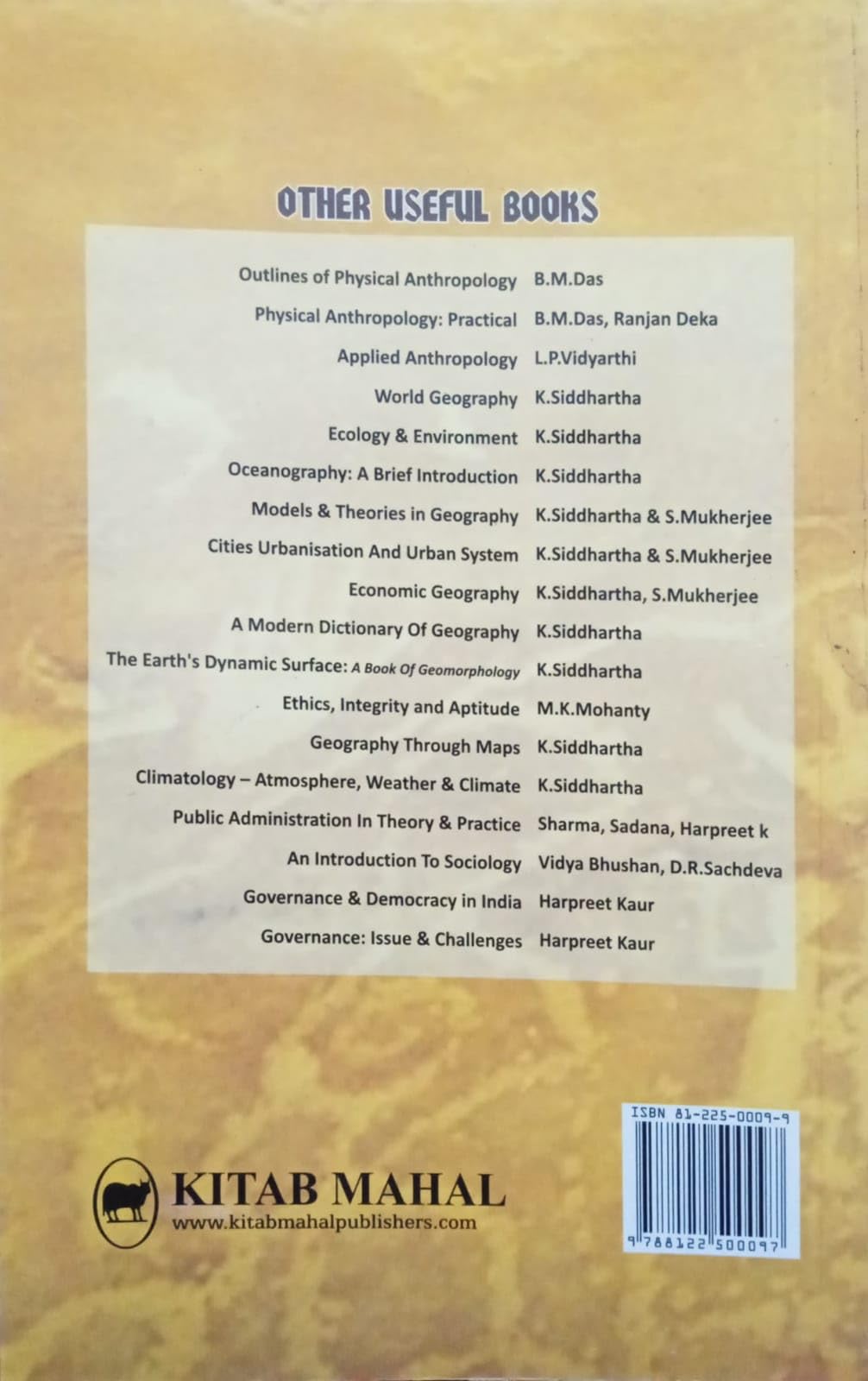 Outlines of Physical Anthropology - Retail Maharaj
