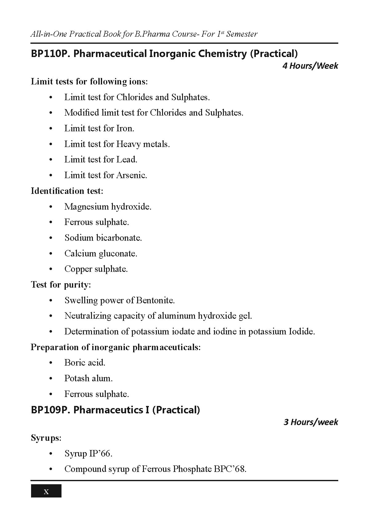 All-in-One Practical Book for B.Pharma Course- For 1st Semester - Retail Maharaj