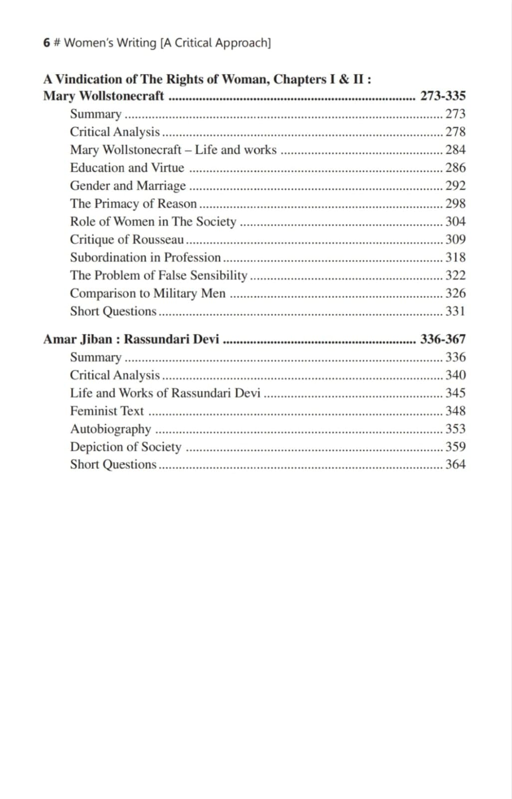 Woman's Writing ENG-H-DSC 19 (Major Course), Semester 7 (English Version)