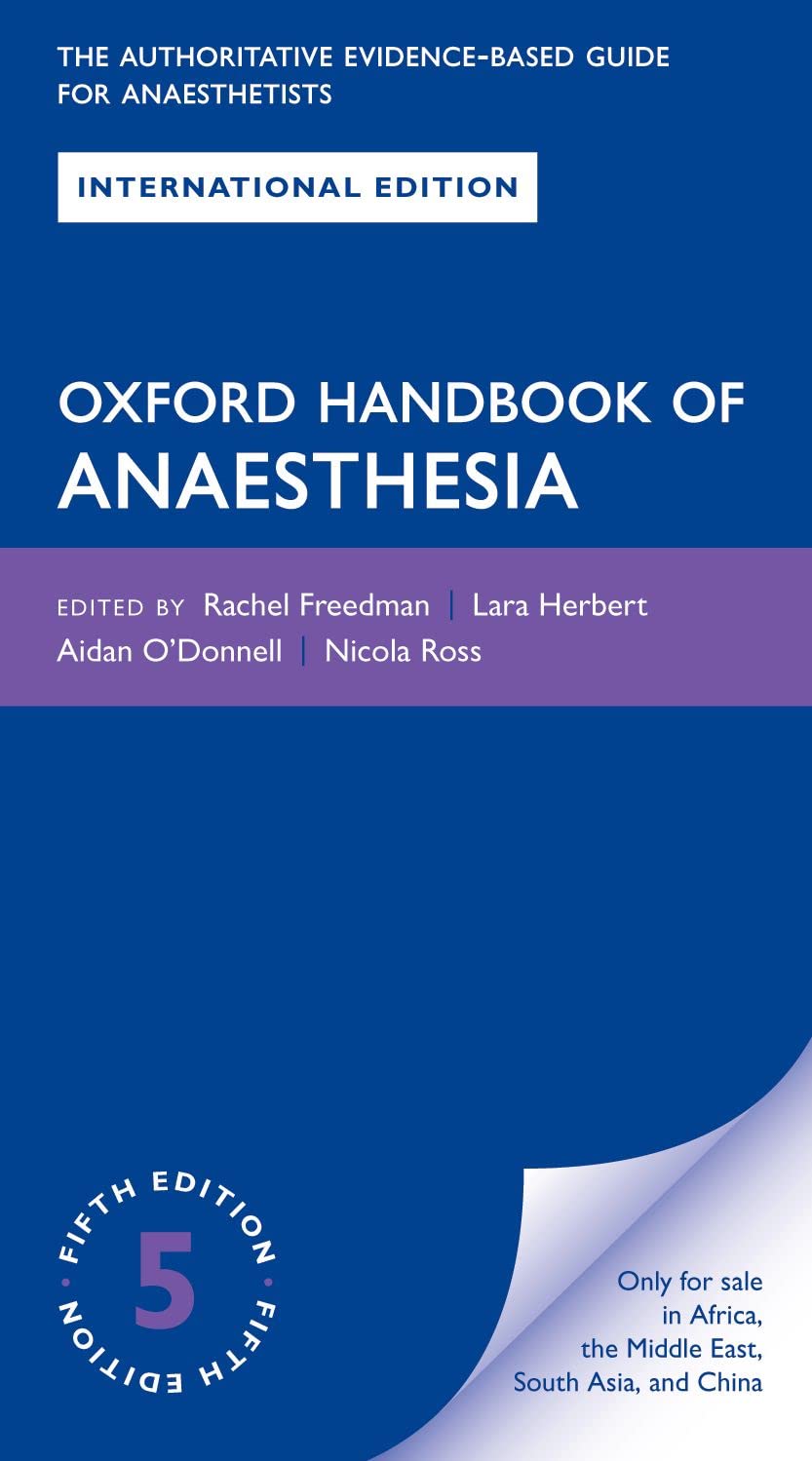 OXFORD HANDBOOK OF ANAESTHESIA 5E XE - Retail Maharaj