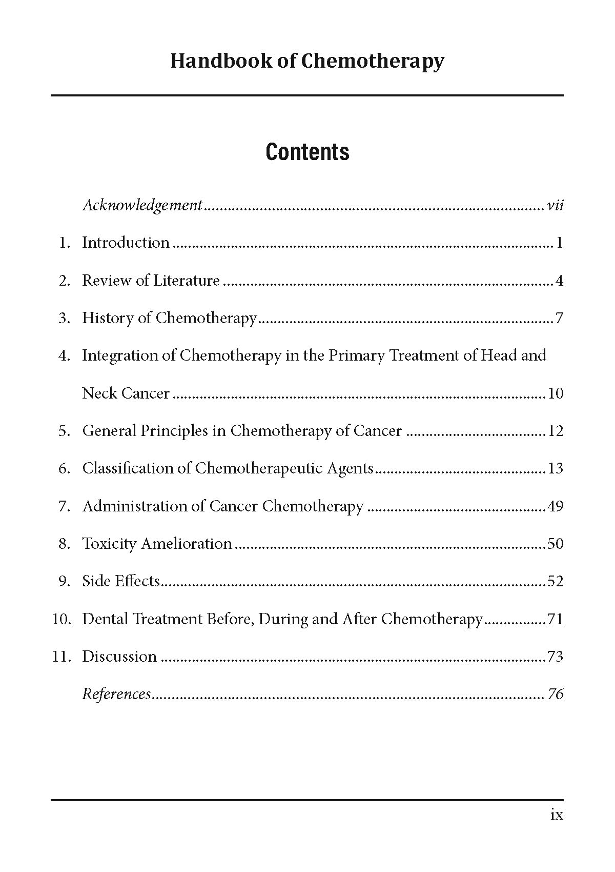 Handbook of Chemotherapy (First Edition, 2024) - Retail Maharaj