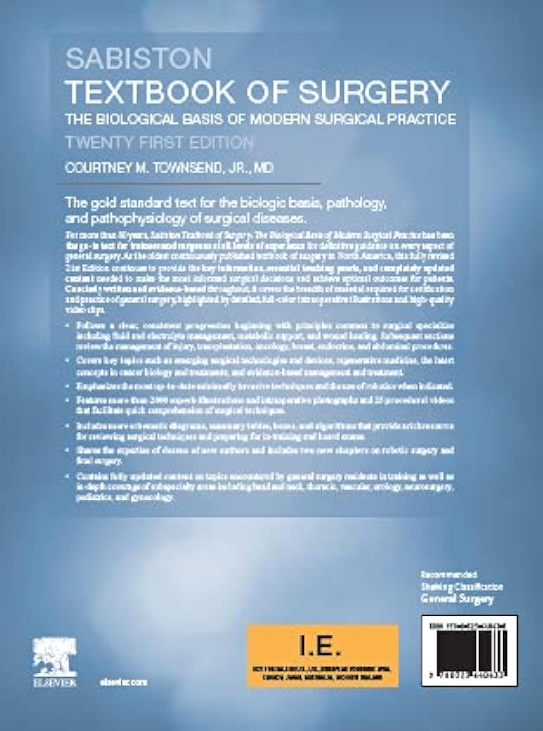 Sabiston Textbook of Surgery International Edition - Retail Maharaj