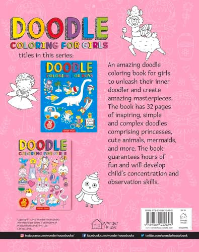 Doodle Coloring For Kids - Pink Edition - Retail Maharaj