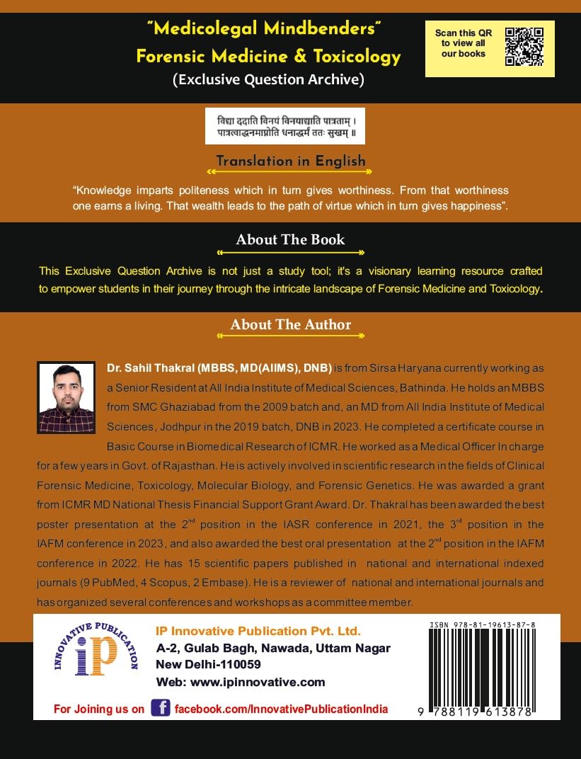 Medicolegal Mindbenders Forensic Medicine and Toxicology- Exclusive Question Archive - Retail Maharaj