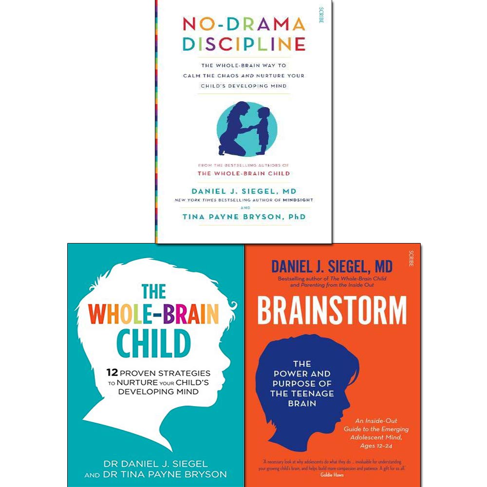 Whole-Brain Child, No-Drama Discipline and Brainstorm 3 Books Collection Set - Retail Maharaj