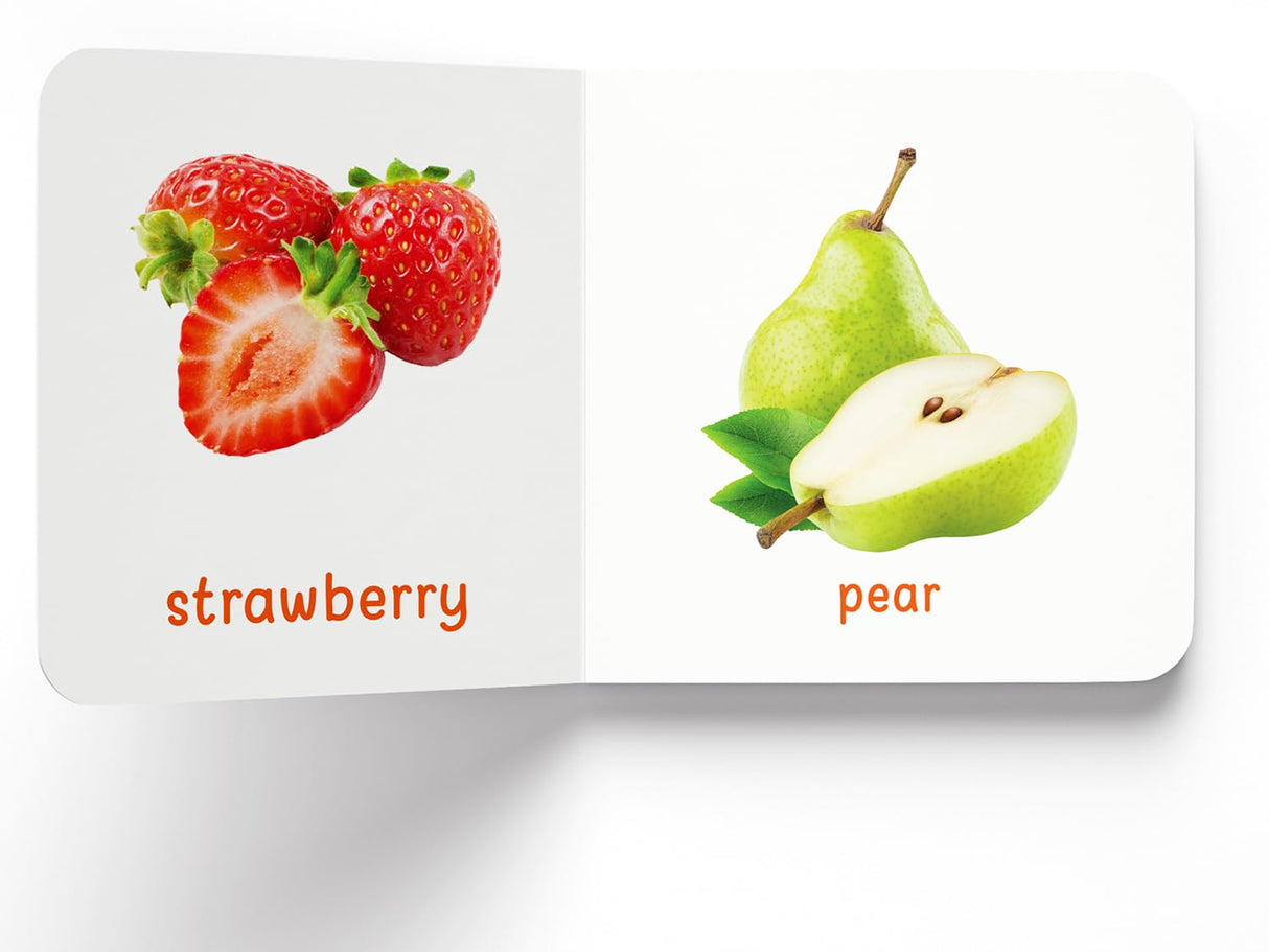My First Book of Fruits | First Fruit Board Book for Babies, Toddlers & Preschoolers | Learn About Common Fruits with Bright, Colorful Pictures | Early Learning Book for Kids Ages 0-3 Years - Retail Maharaj