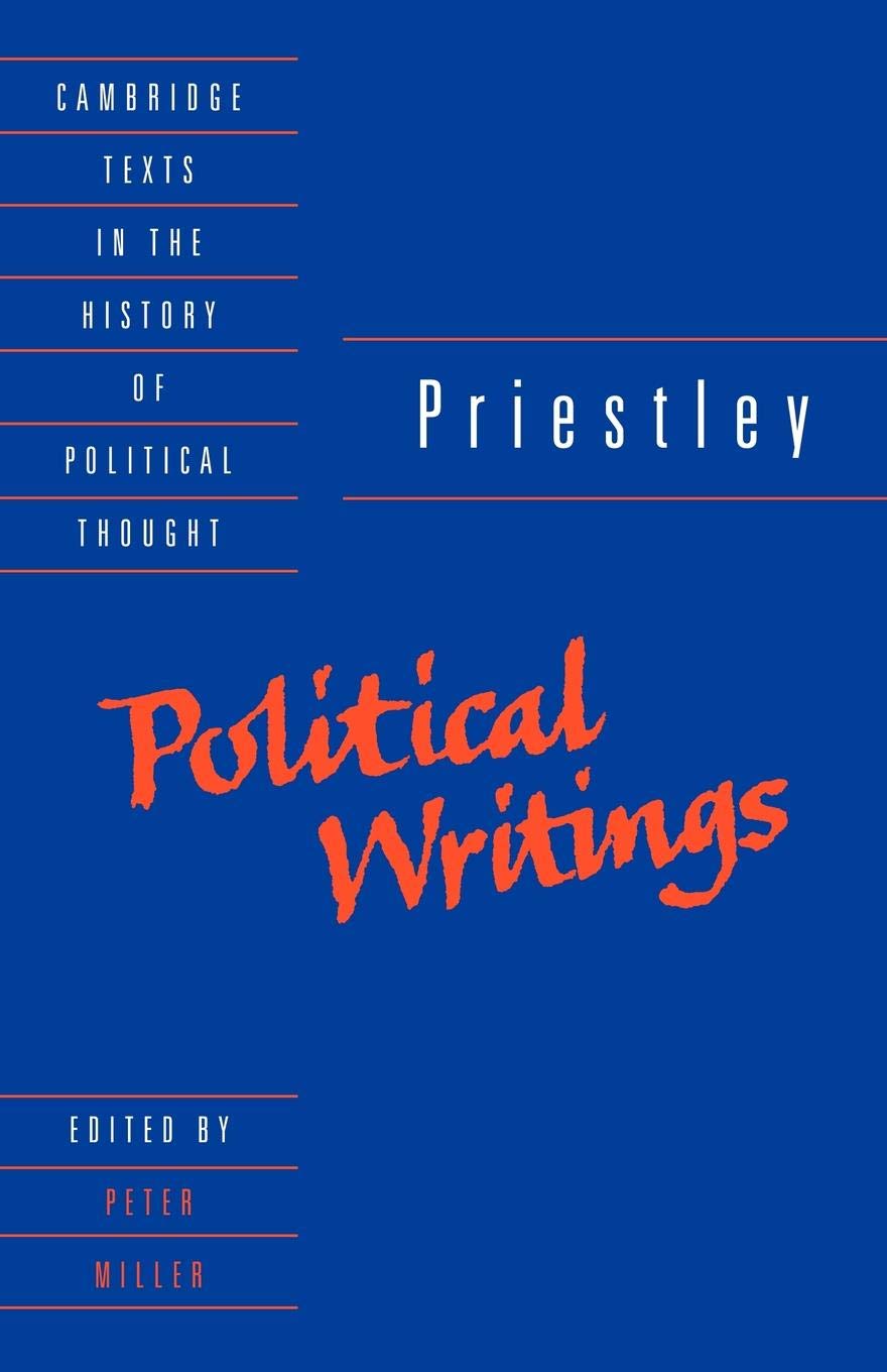 Priestley: Political Writings (Cambridge Texts in the History of Political Thought) - Retail Maharaj