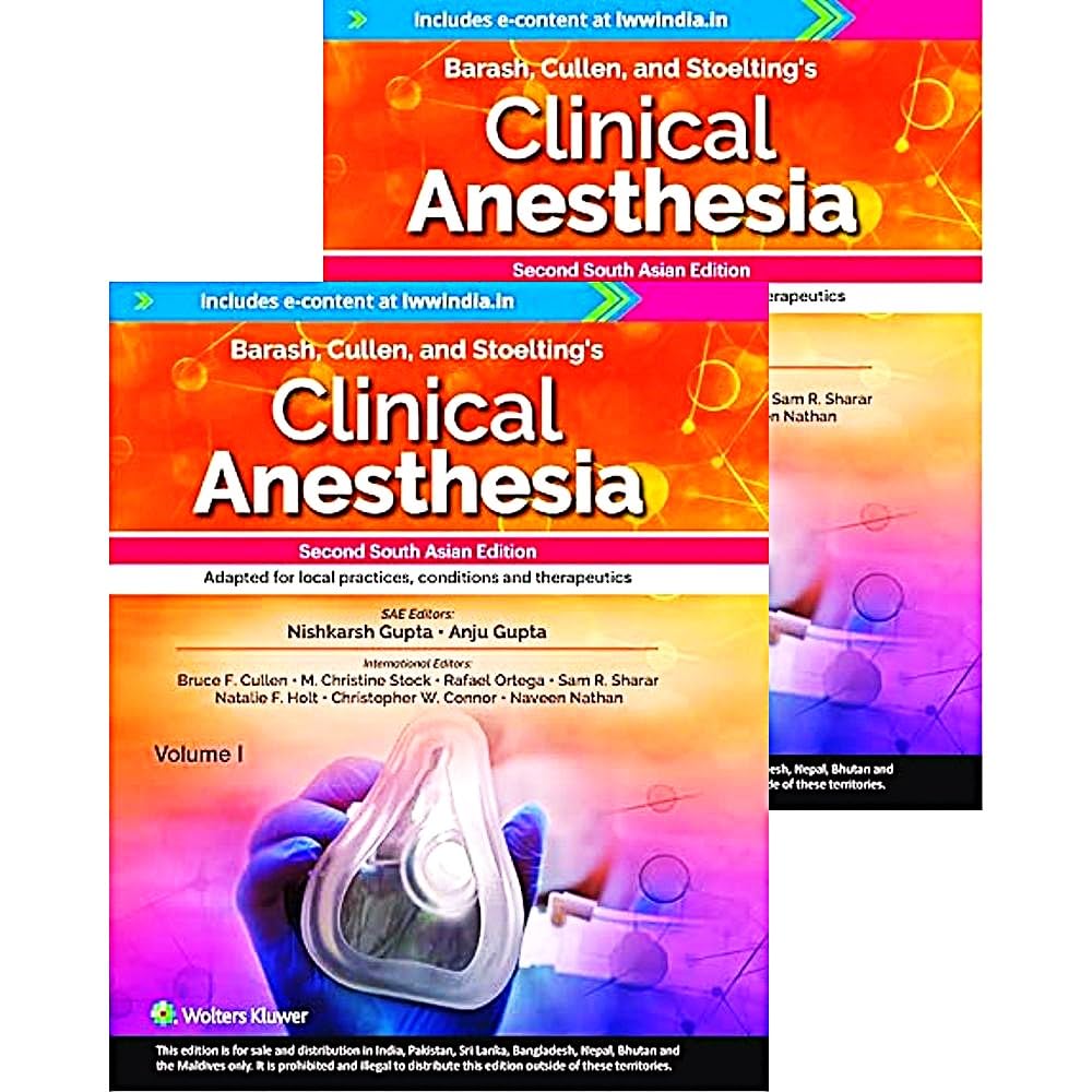 Barash, Cullen and Stoelting's Clinical Anesthesia, (Vol 2 Set), 2nd South Asian ed - Retail Maharaj