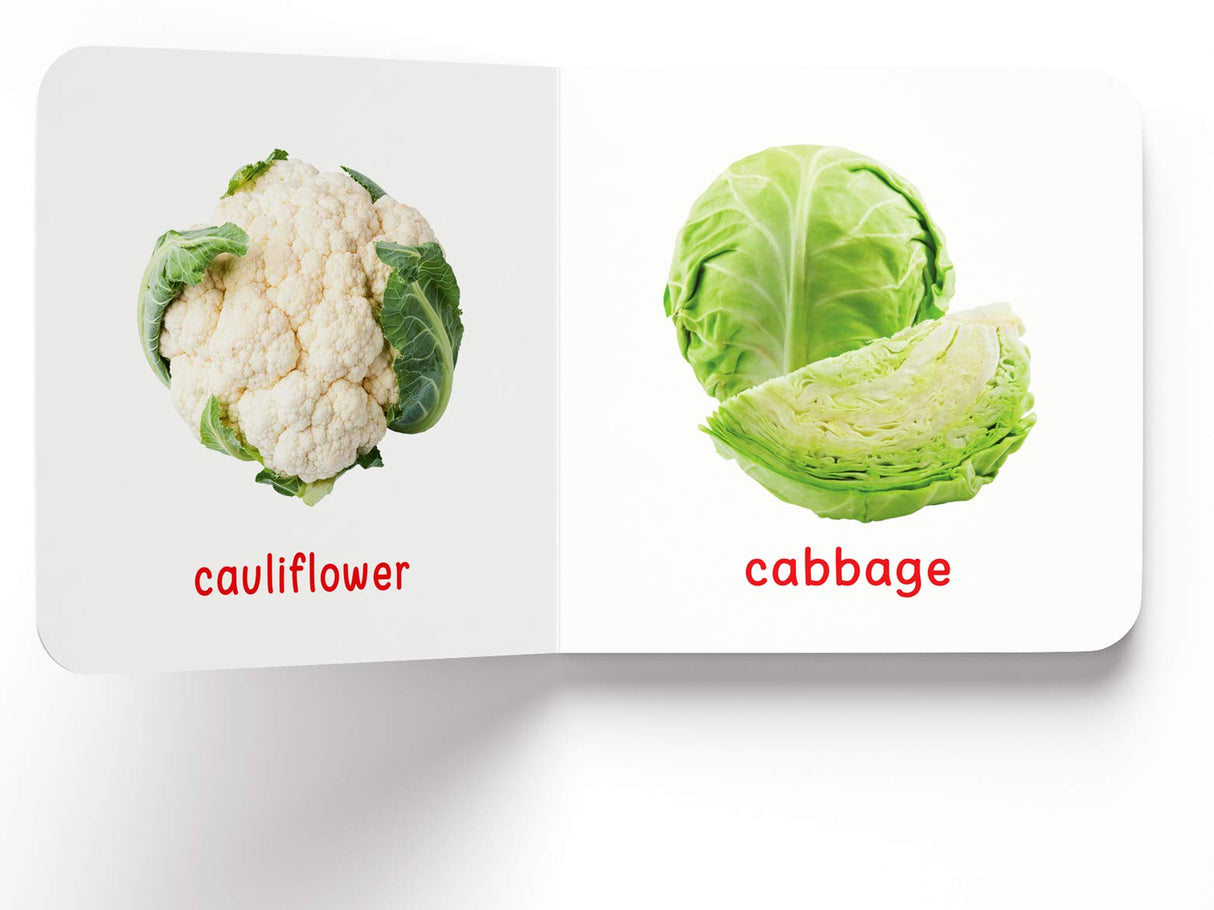 My First Book of Vegetables | First Vegetable Board Book for Babies, Toddlers & Preschoolers | Learn About Healthy Veggies with Bright Pictures | Early Learning Book for Kids Ages 0-3 Years - Retail Maharaj
