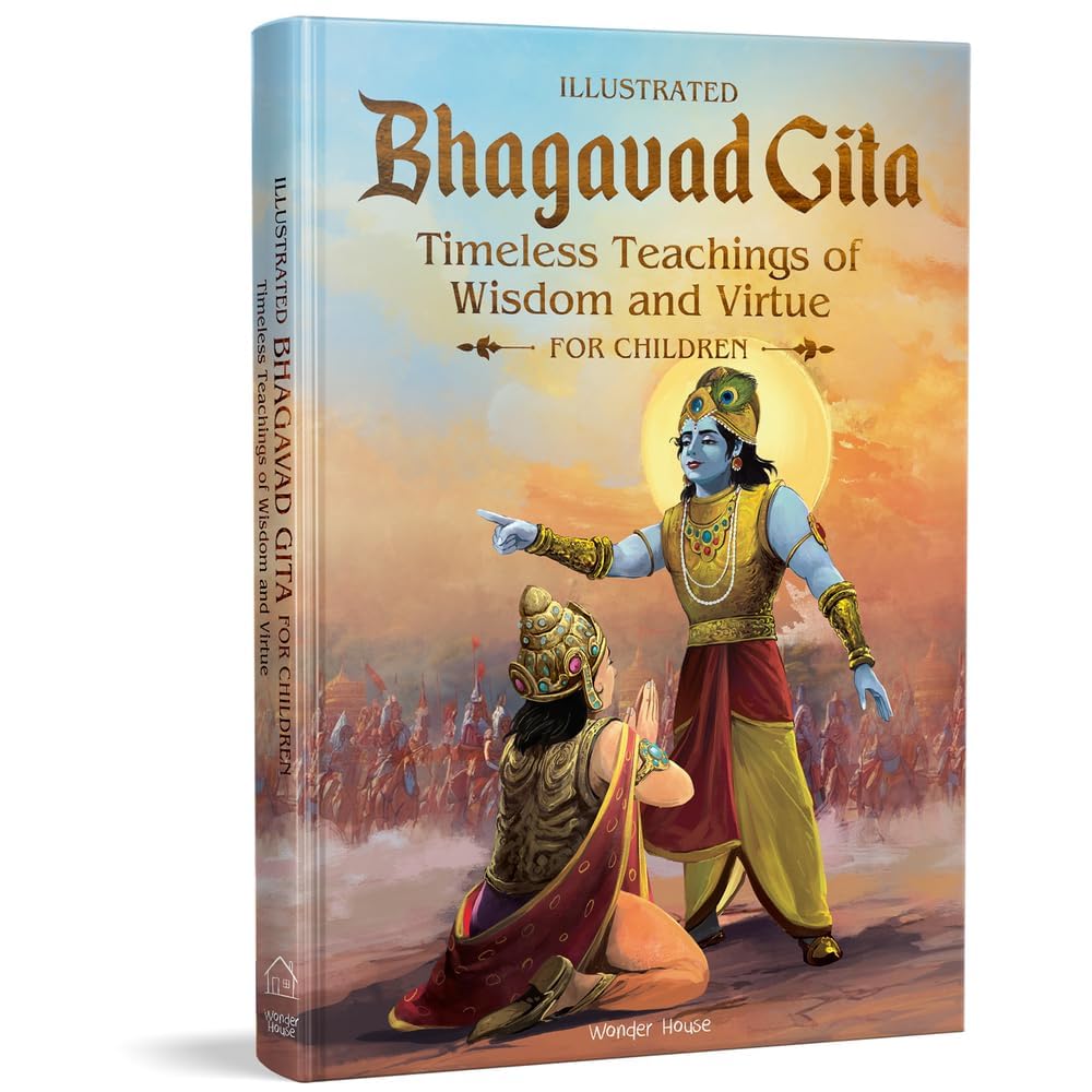 Illustrated Bhagavad Gita for Children-Timeless Teachings of Wisdom and Virtue- Shubha Vilas - Retail Maharaj