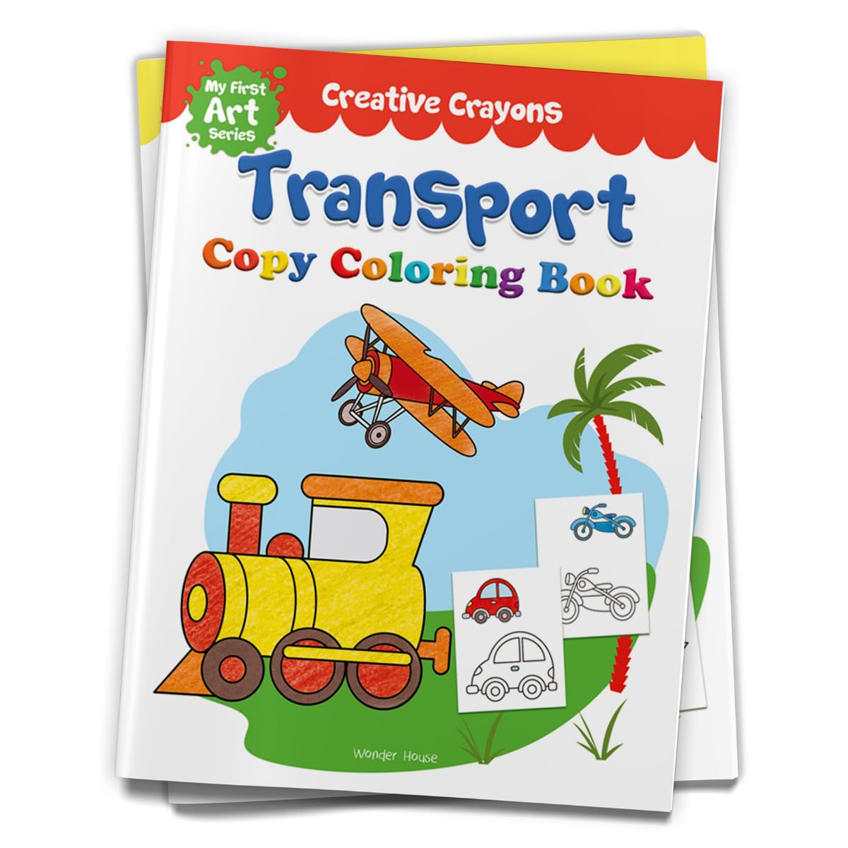 Colouring Book of Transport (Cars, Trains, Airplane and more): Creative Crayons Series - Crayon Copy Colour Books - Retail Maharaj