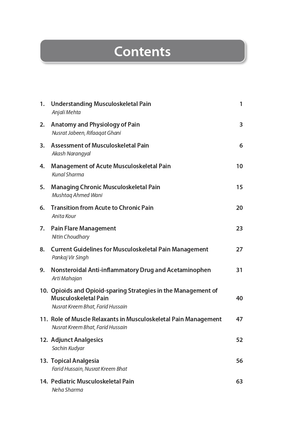 MUSCULOSKELETAL PAIN MANAGEMENT - Retail Maharaj