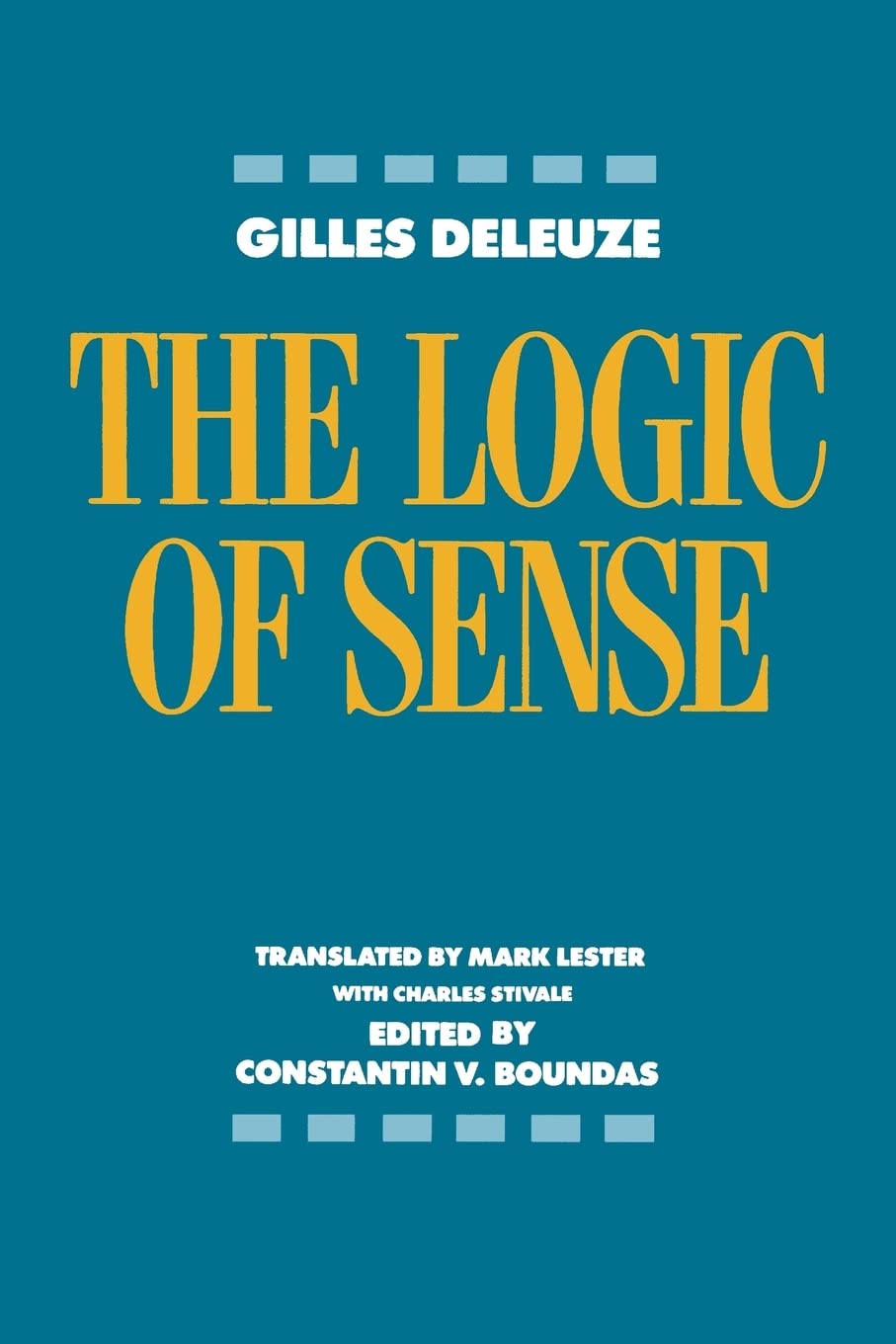 The Logic of Sense - Retail Maharaj