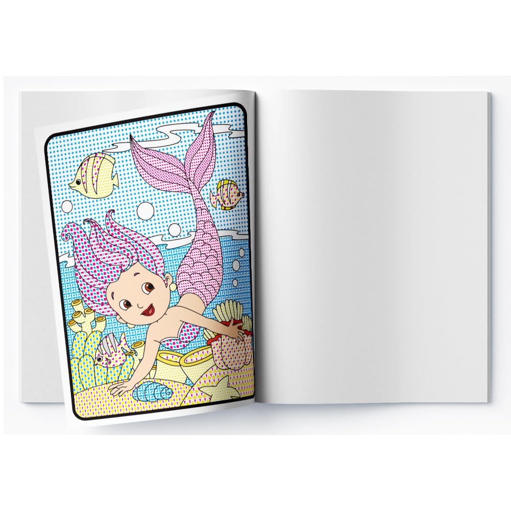 Paint with Water – Play with Mermaids Magical Painting Fun with Just Water | Ages 3–6 | Mess-Free Art for 2+ Hours of Imagination & Color Play - Retail Maharaj