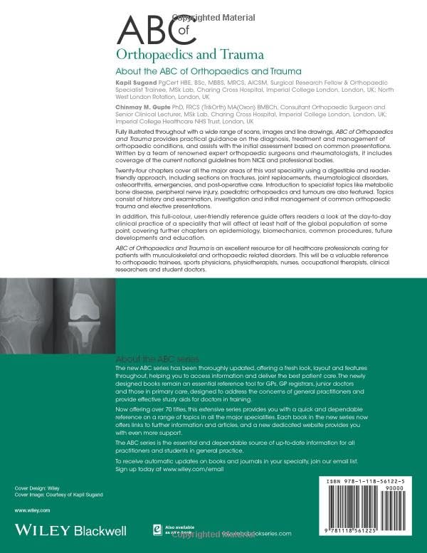 ABC of Orthopaedics and Trauma: 257 (ABC Series) - Retail Maharaj