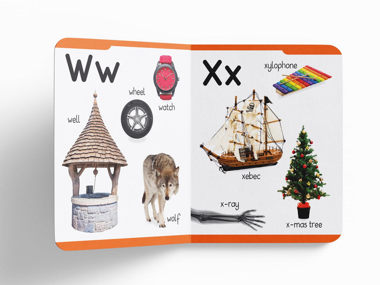 Early Learning Padded Book of Alphabet: Board Book for Kids | Learn ABC with Bright and Colorful Pictures | Durable Padded Board Book for Babies, Toddlers & Preschoolers | Ages 0–5 Years - Retail Maharaj