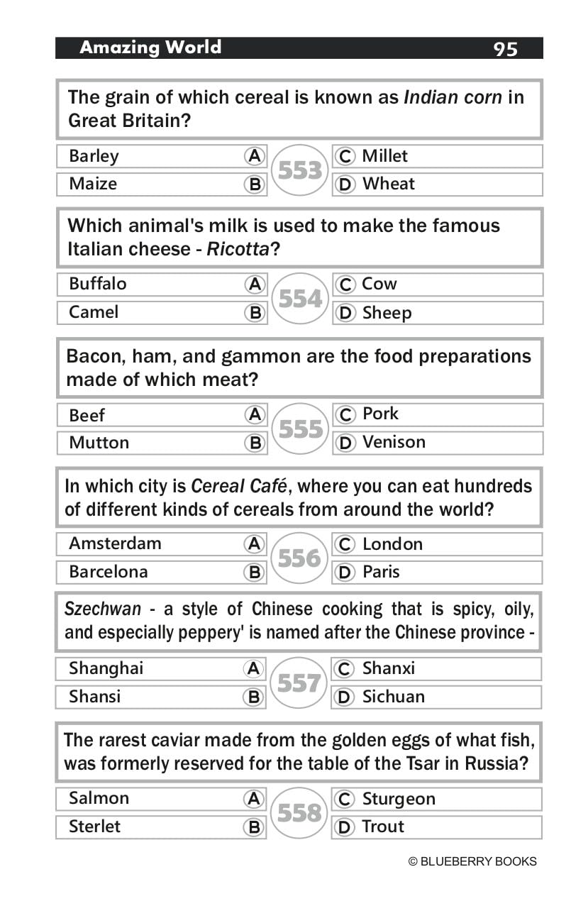 Quiz Book - Amazing World - Retail Maharaj