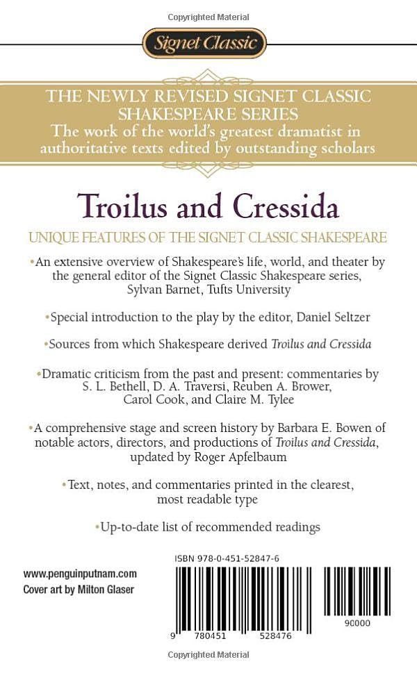 Troilus and Cressida (Signet Classic Shakespeare) - Retail Maharaj