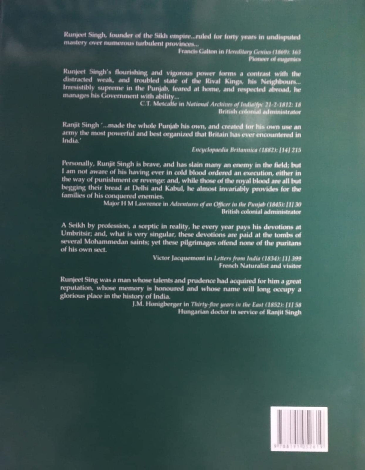 RANJIT SINGH MONARCH MYSTIQUE-1780-1839 - Retail Maharaj