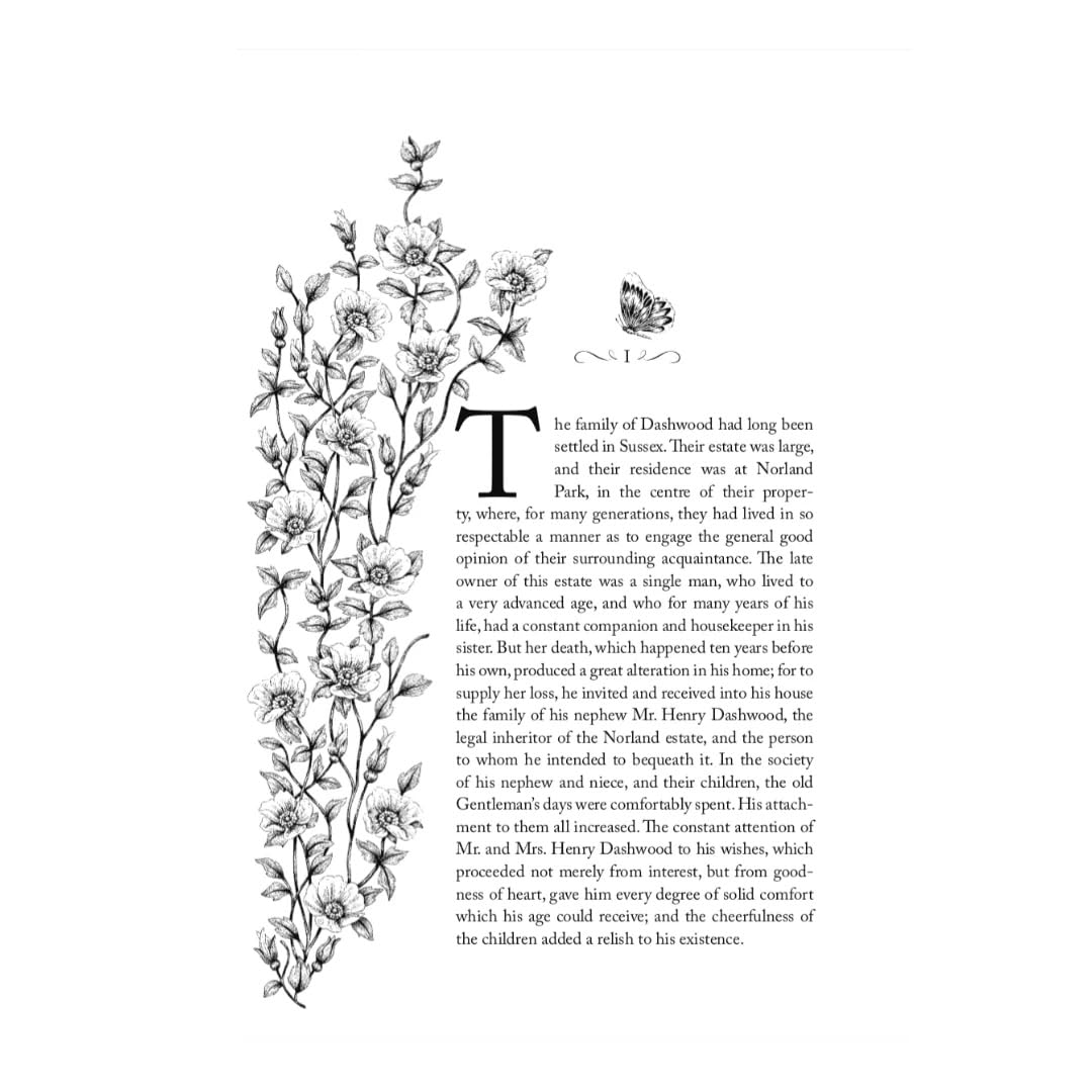 Sense & Sensibility by Jane Austen Cranford Collection Decorative Classic Literature Novel - Retail Maharaj