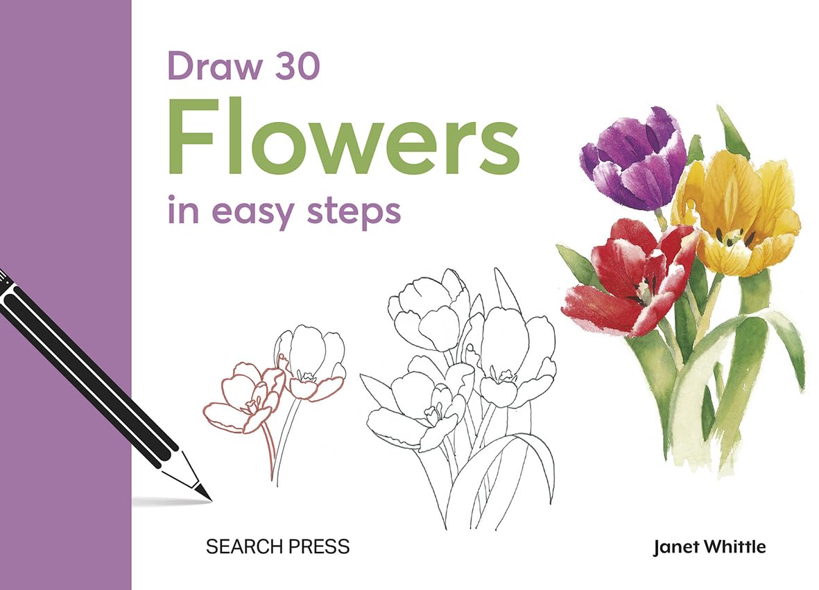 Draw 30: Flowers: in easy steps - Retail Maharaj