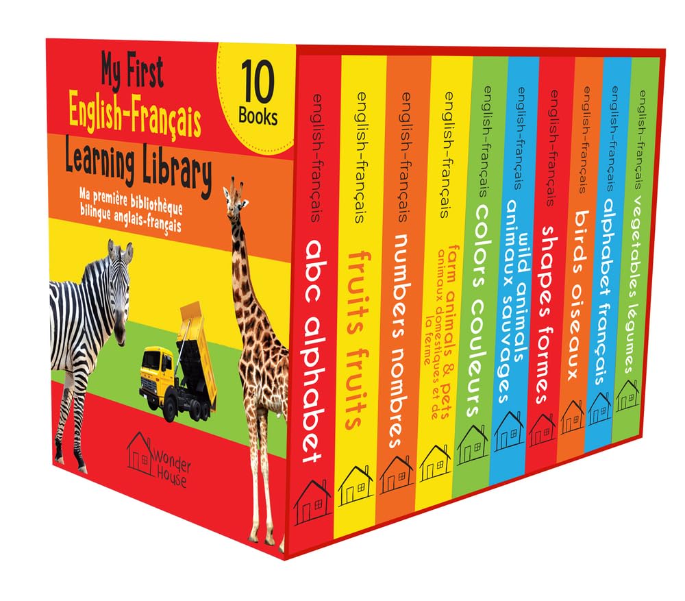 My First English-French Learning Library (Ma première bibliothèque bilingue anglais-français) : Boxset of 10 English - French Board Books - Retail Maharaj