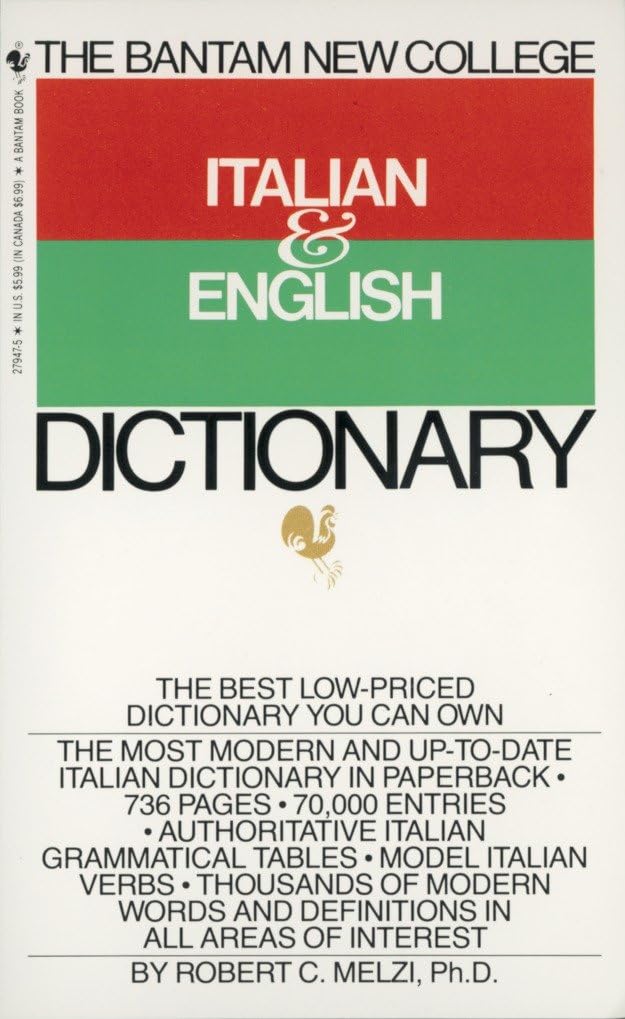 The Bantam New College Italian & English Dictionary - Retail Maharaj