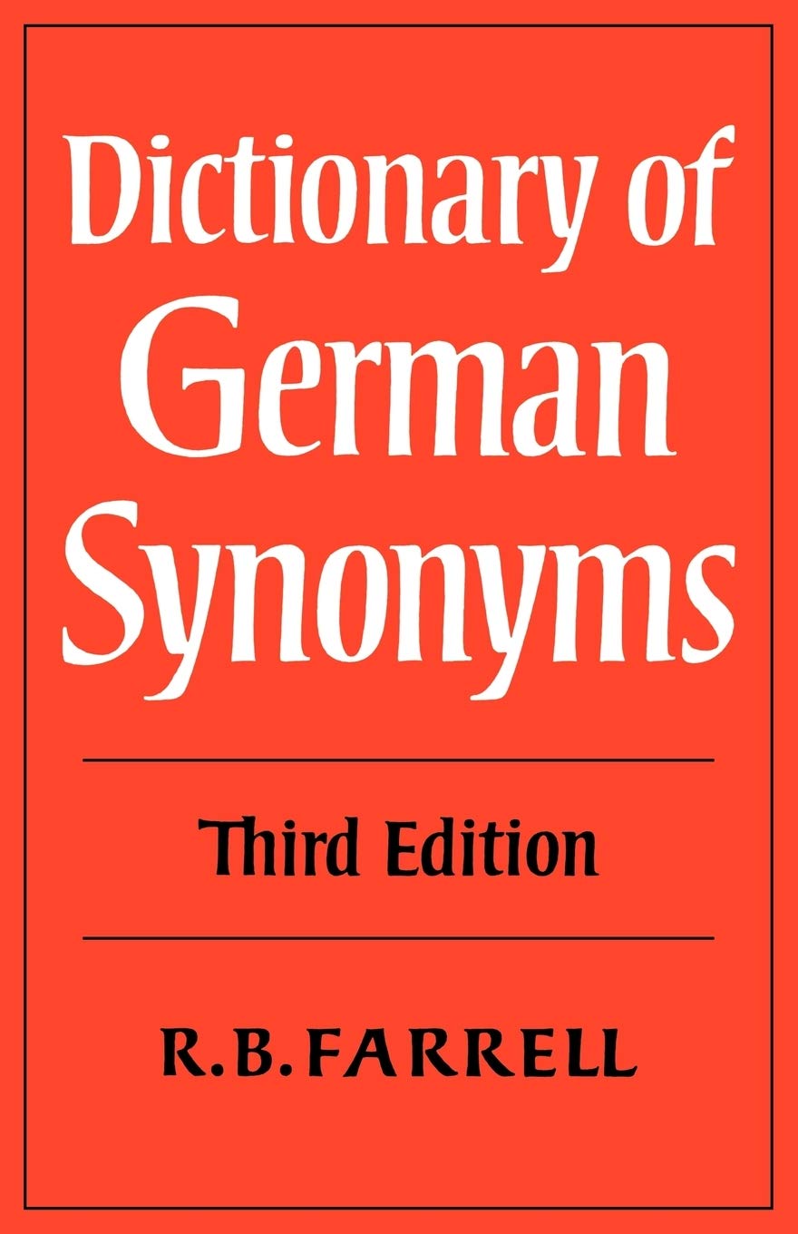 Dictionary of German Synonyms - Retail Maharaj