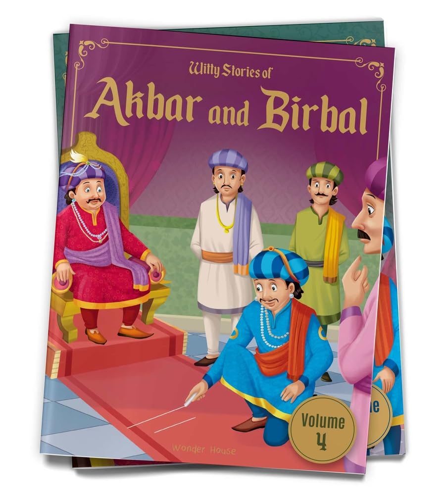 Witty Stories of Akbar and Birbal - Volume 4: Illustrated Humorous Stories For Kids - Retail Maharaj
