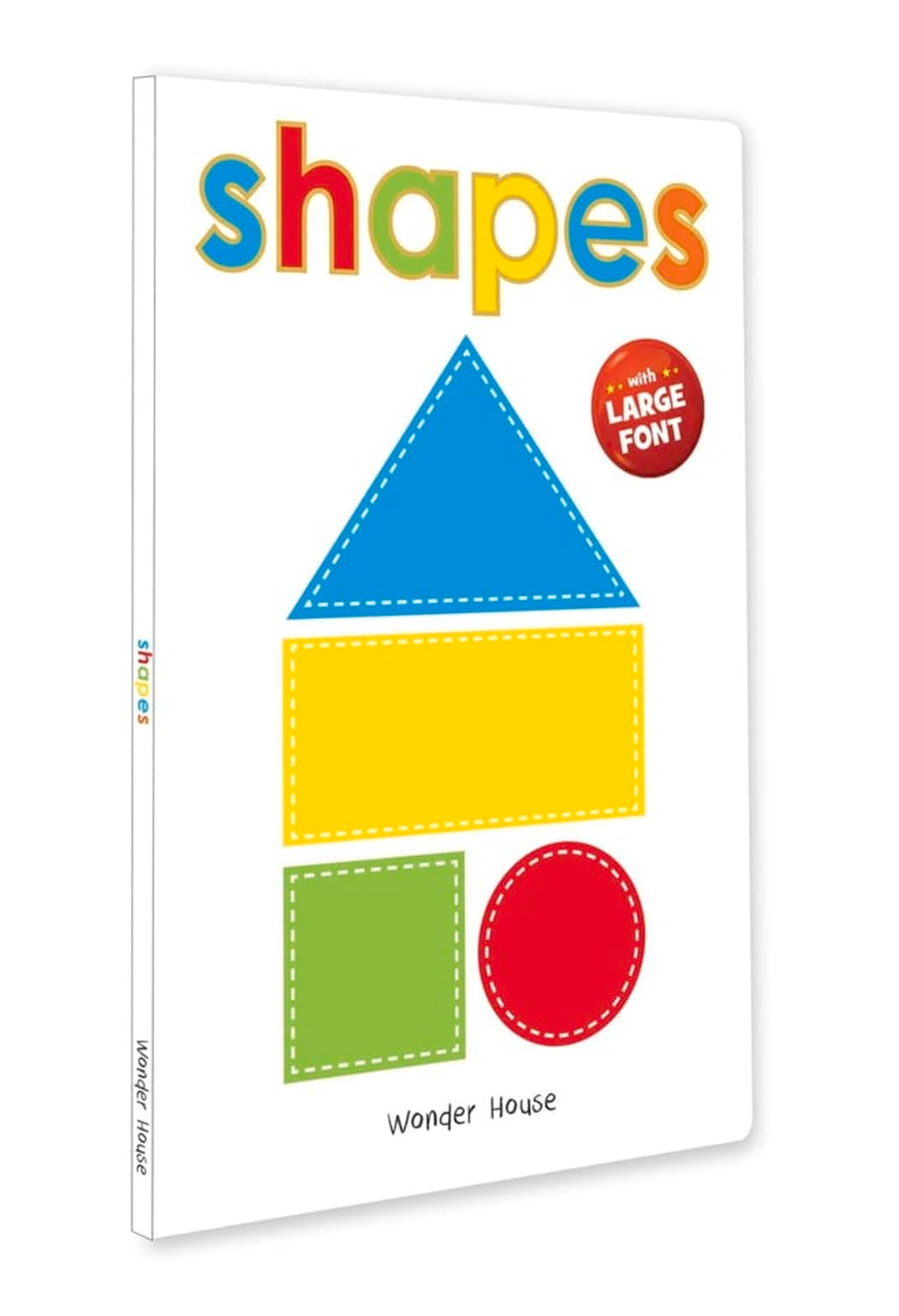 Shapes – Early Learning Board Book with Large Font: Brightly Illustrated Shape Recognition Book for Kids | Big Board Books Series for Babies, Toddlers & Preschoolers | Learn Basic Shapes with Bold Text & Clear Pictures | Ages 0–5 Years - Retail Maharaj