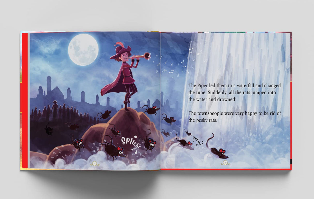 Classic Fairy Tales: Ten Traditional Fairy Tales For Children (Abridged and Retold With Large Font For Easy Reading) 8 Inches X 8 Inches - Hardback - Retail Maharaj