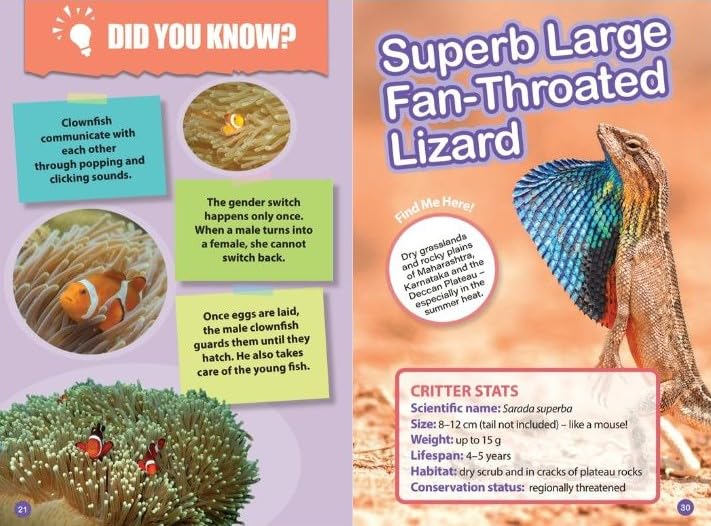 INDIA’S MOST UNUSUAL ANIMALS : Wild About India - Engaging Book for Kids (Ages 5-15) - Fun Facts, Trivia Questions and Answers to Teach Your Children about the Animal Kingdom - Retail Maharaj