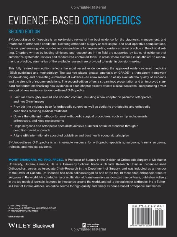Evidence-Based Orthopedics (Evidence-Based Medicine) - Retail Maharaj