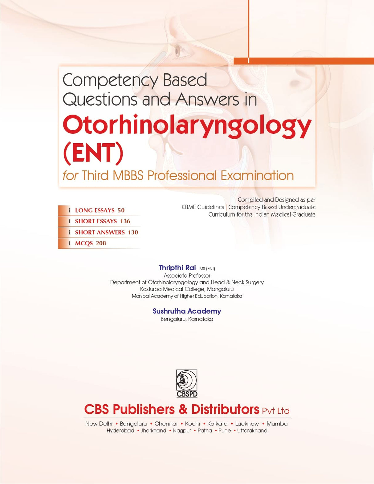 Competency Based Questions and Answers in Otorhinolaryngology (ENT) for Third MBBS Professional Examination - Retail Maharaj