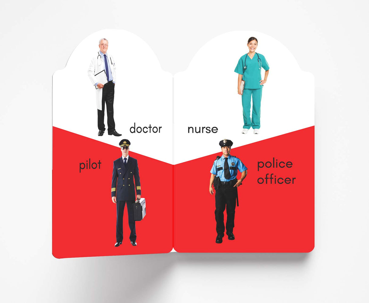 My Early Learning Book of People at Work: Attractive Shape Board Book for Kids | Learn About Doctors, Teachers, Firefighters, Farmers & More with Bright Pictures and Fun Cut-Out Design | Early Learning Book for Babies, Toddlers & Preschoolers | Ages 0–5 Y - Retail Maharaj