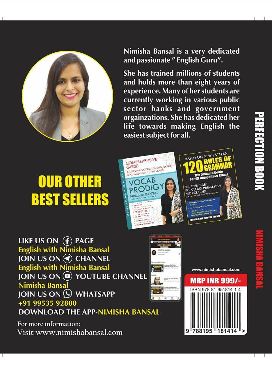 PERFECTION BOOK - ENGLISH WITH NIMISHA BANSAL - Retail Maharaj